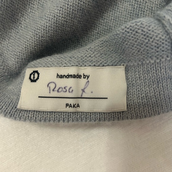 PAKA women’s sweater - The Original Crew in Light Blue - size small - Excellent - Picture 9 of 13